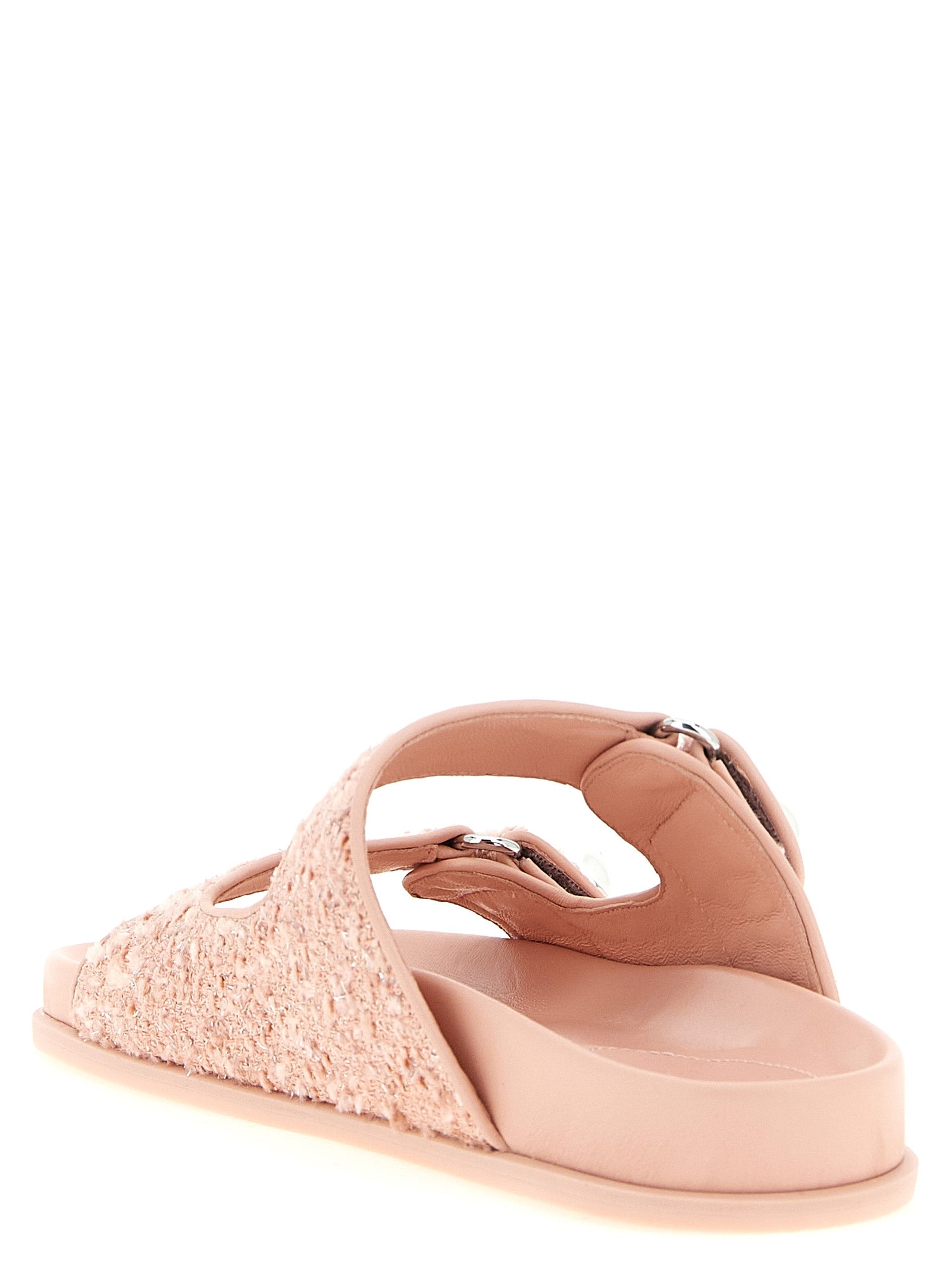 Jimmy Choo 80% Fabric sandal in pink — view 3