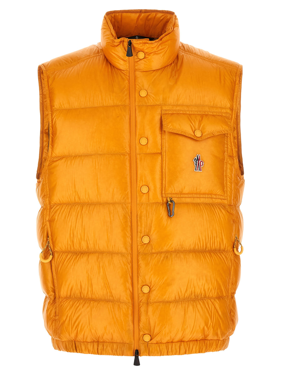 Moncler Grenoble 100% polyester vest in yellow