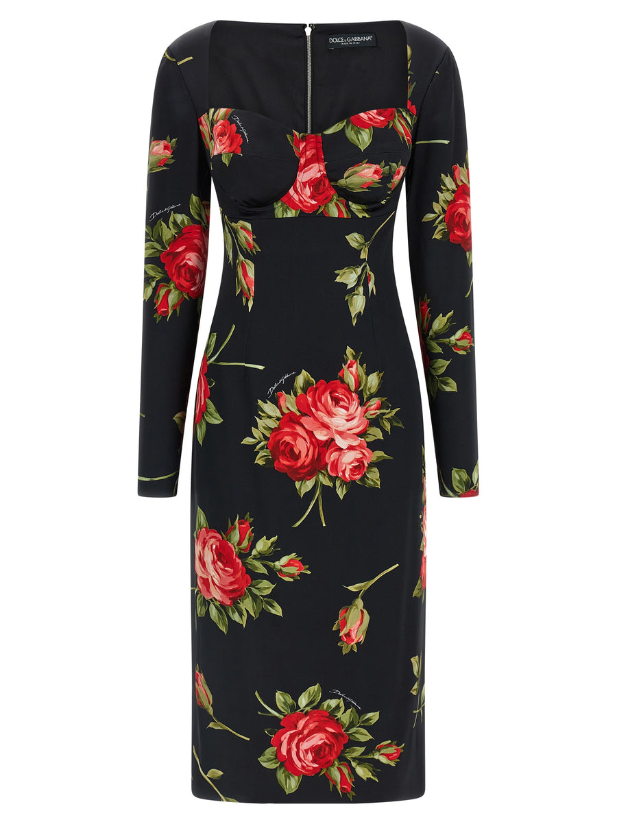 Dolce & Gabbana 96% viscose dress in black