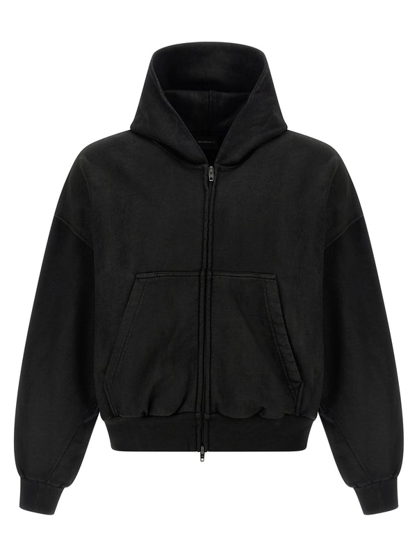 Black Cotton Sweatshirt Clothing