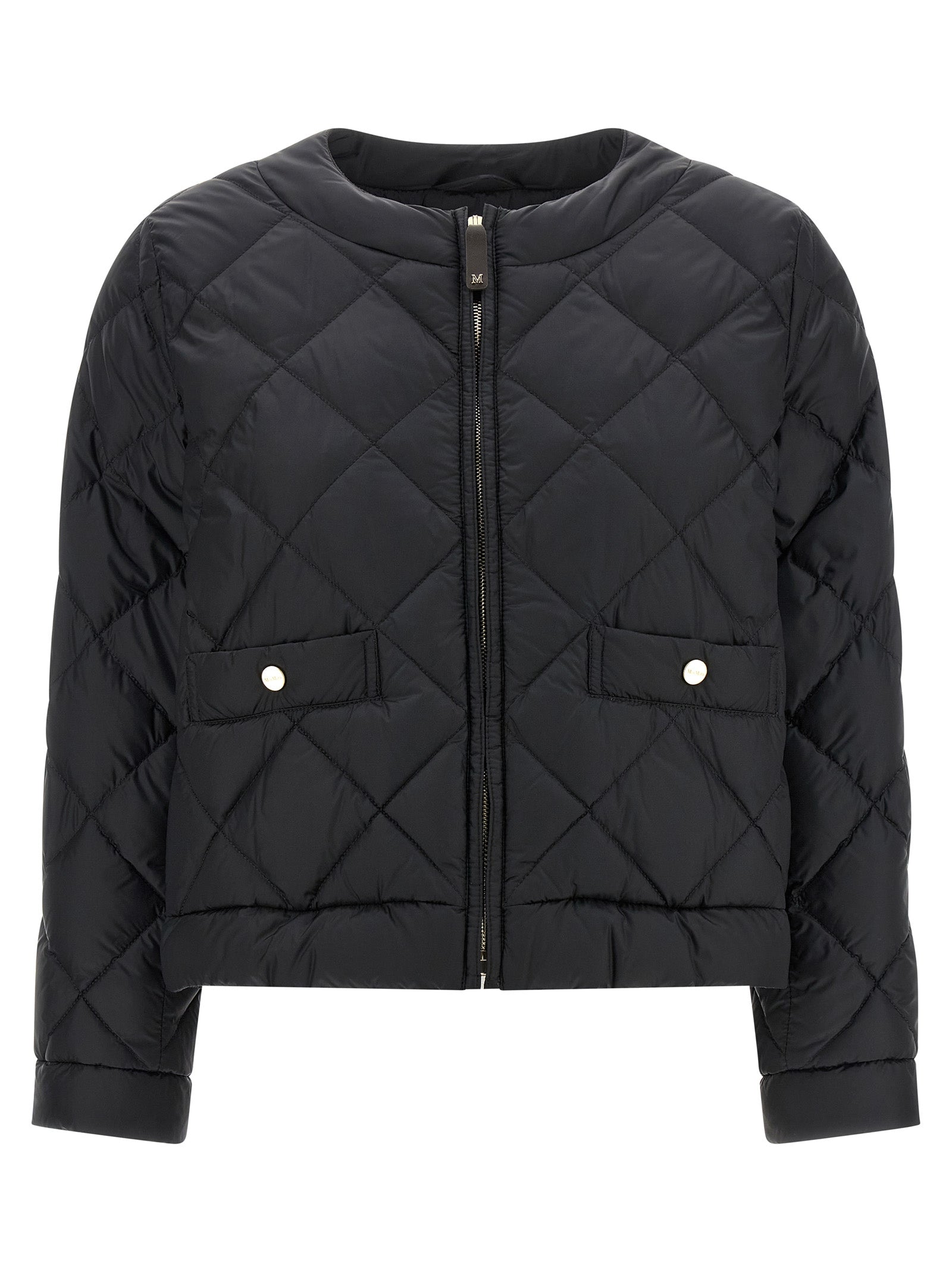 Max Mara 100% polyamide down jacket in black