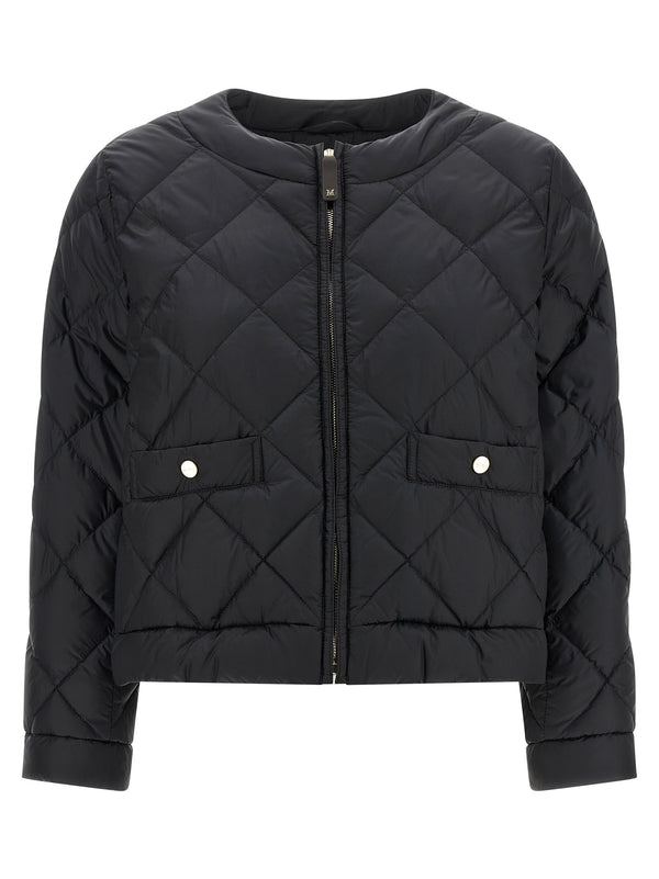 Max Mara 100% polyamide down jacket in black