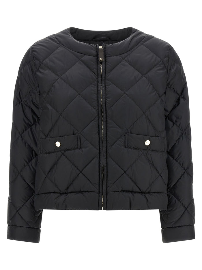 Max Mara 100% polyamide down jacket in black