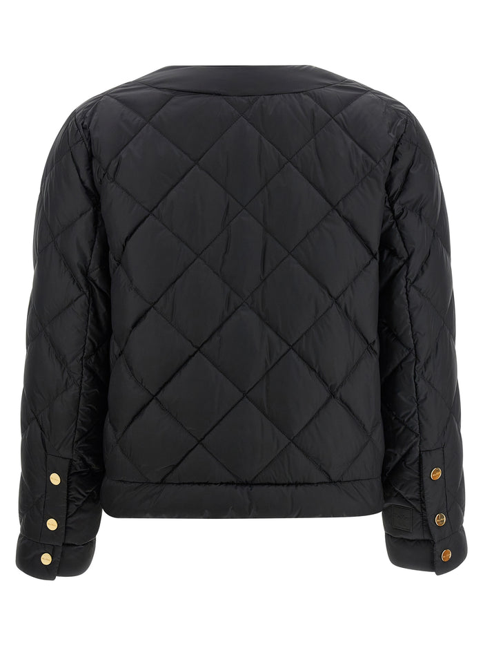 Max Mara 100% polyamide down jacket in black — view 2