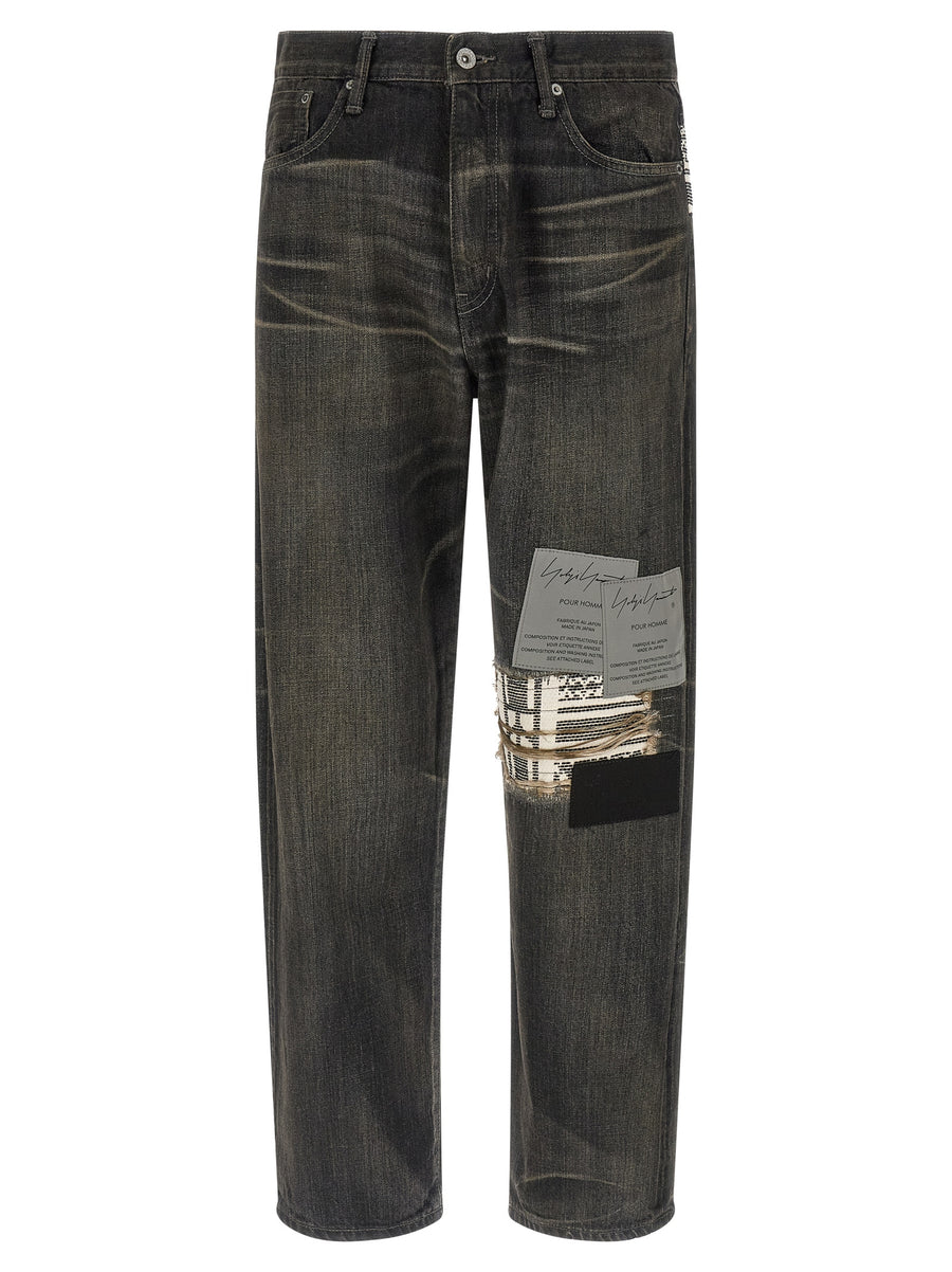 Yohji Yamamoto 100% Cotton jeans in black