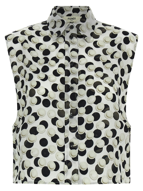 Fendi 100% Silk blouse in multicolor