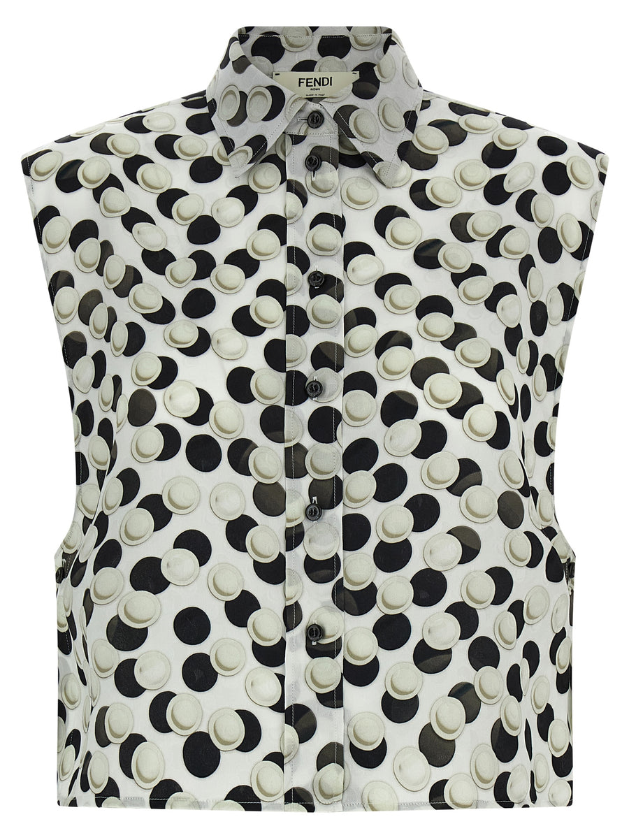 Fendi 100% Silk blouse in multicolor