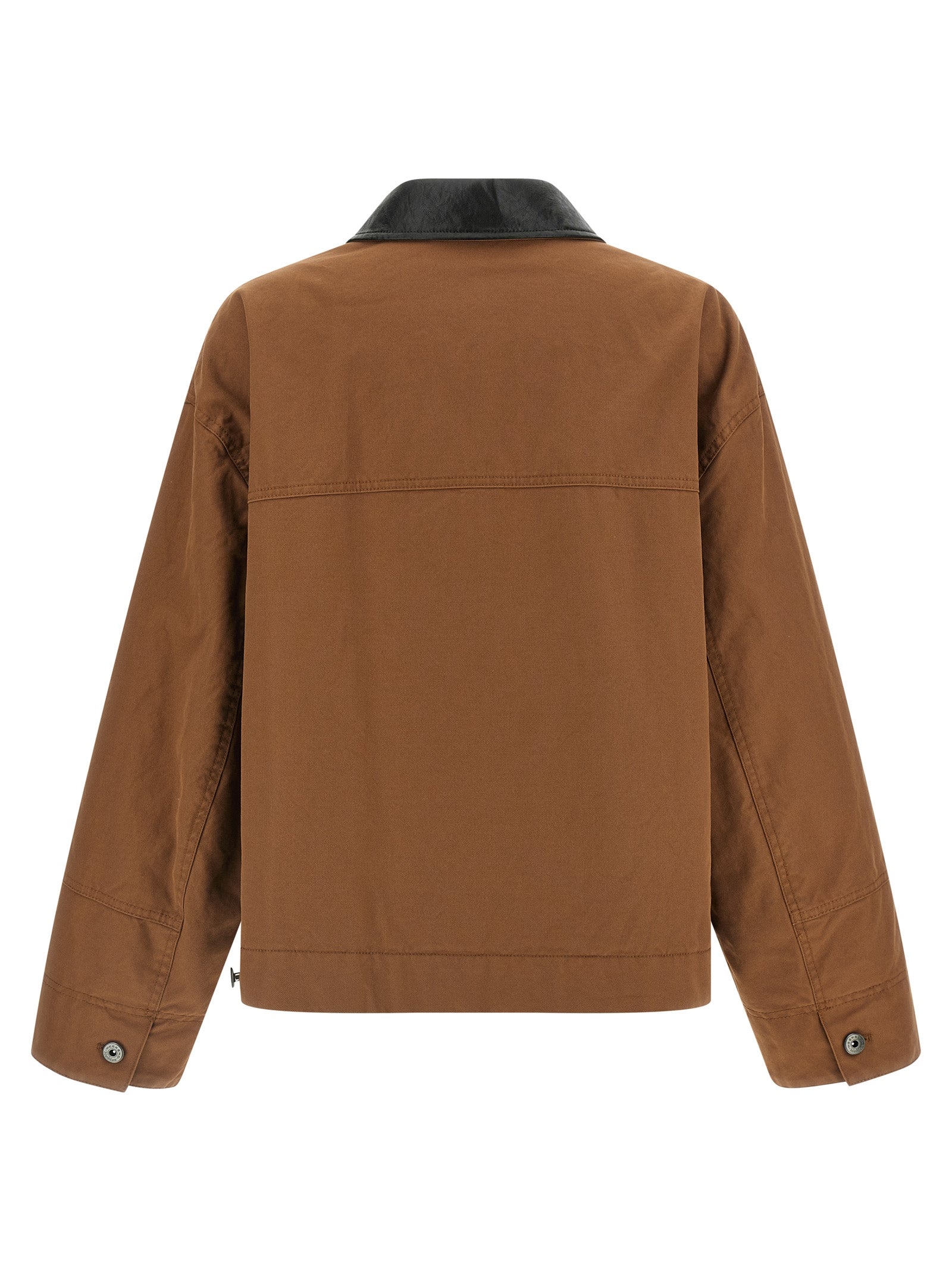 Max Mara 100% cotton jacket in brown — view 2