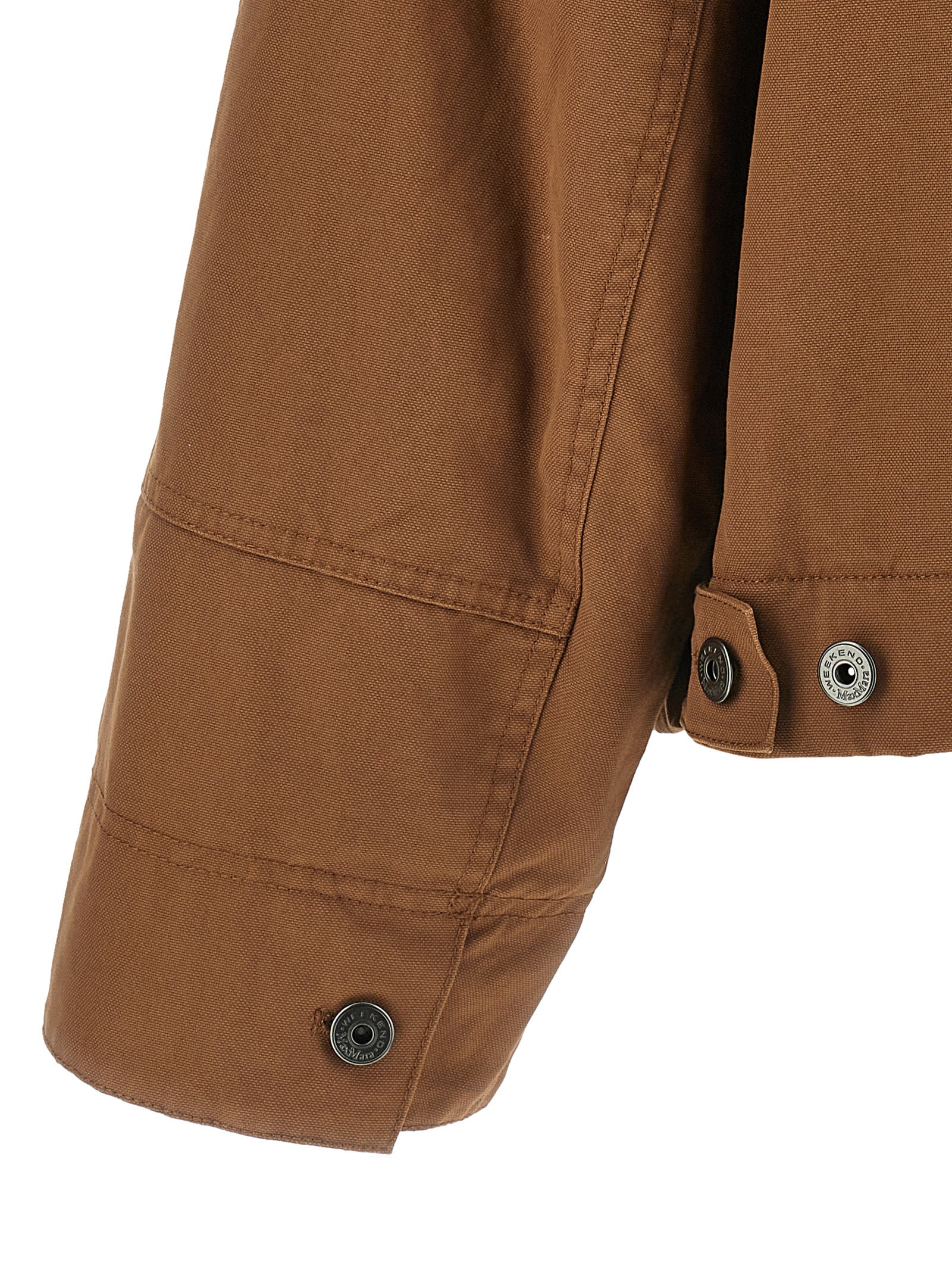 Max Mara 100% cotton jacket in brown — view 4