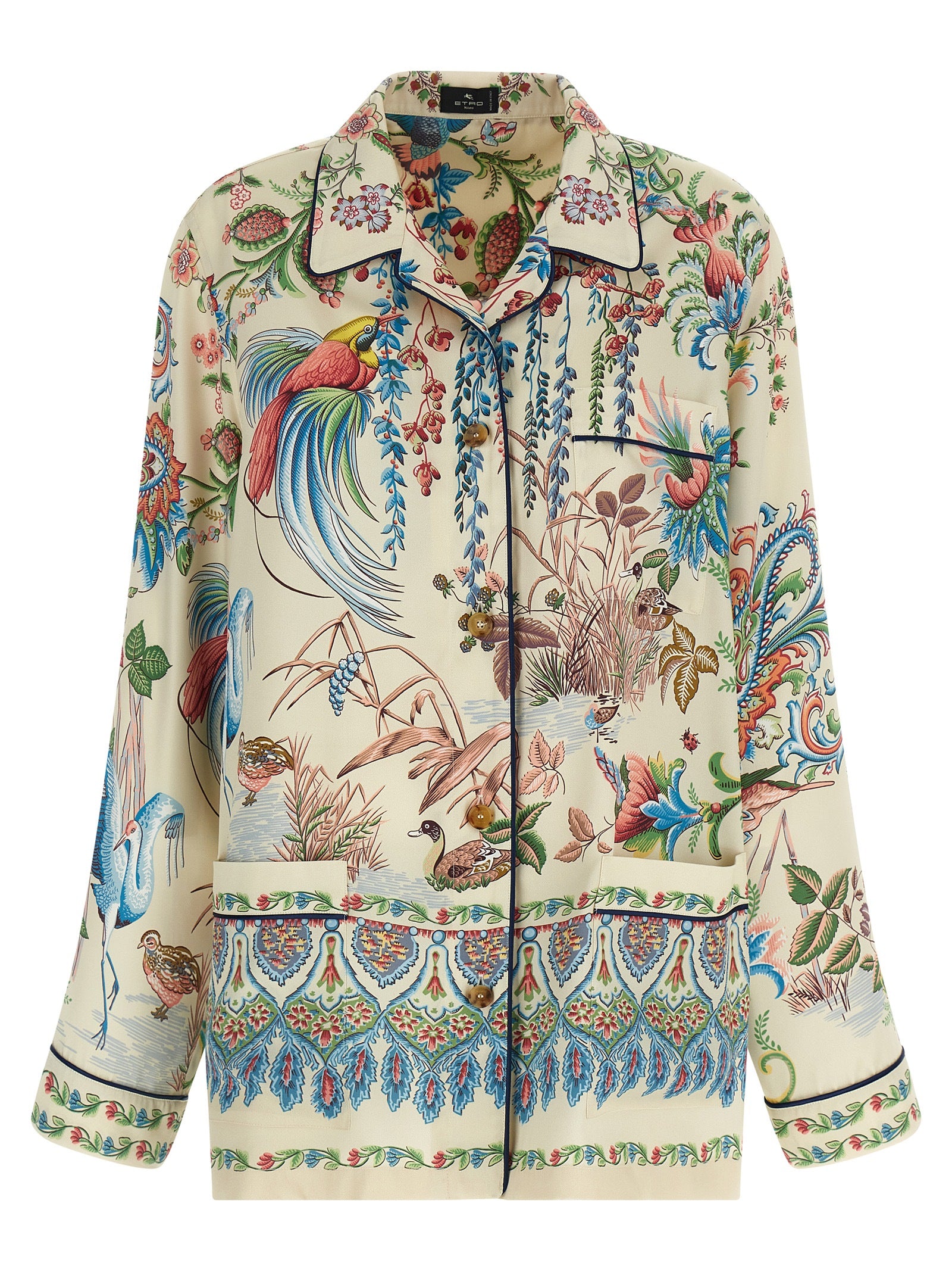 Etro 100% Polyester blouse in beige