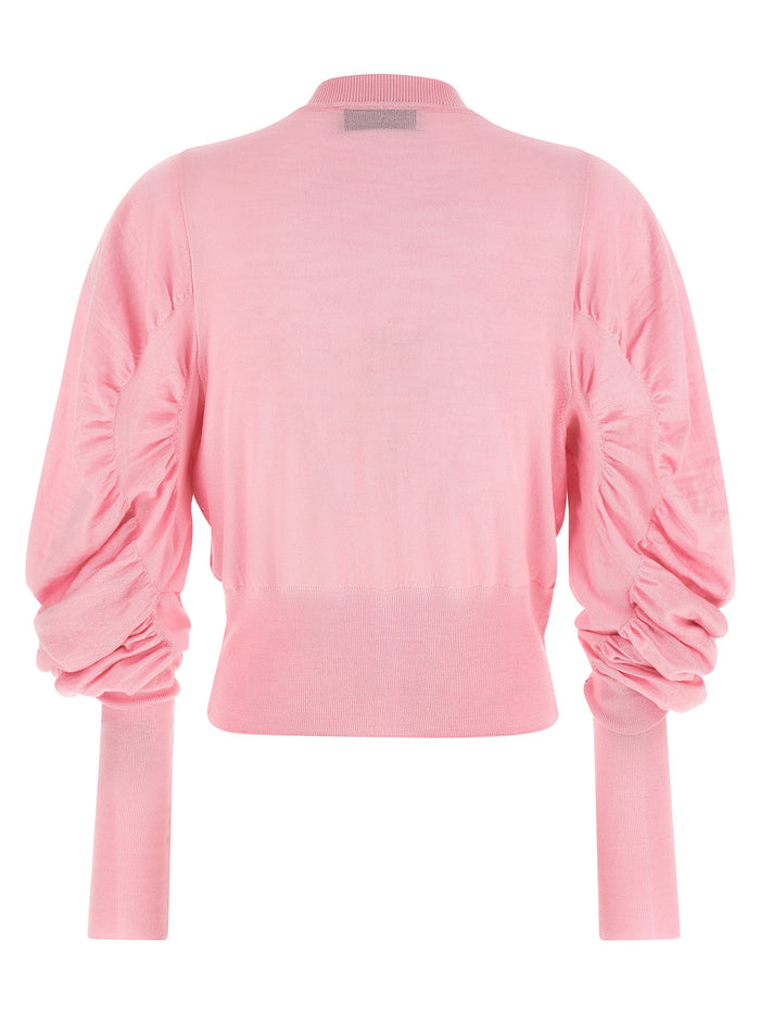 Vivienne Westwood 70% wool cardigan in pink — view 2