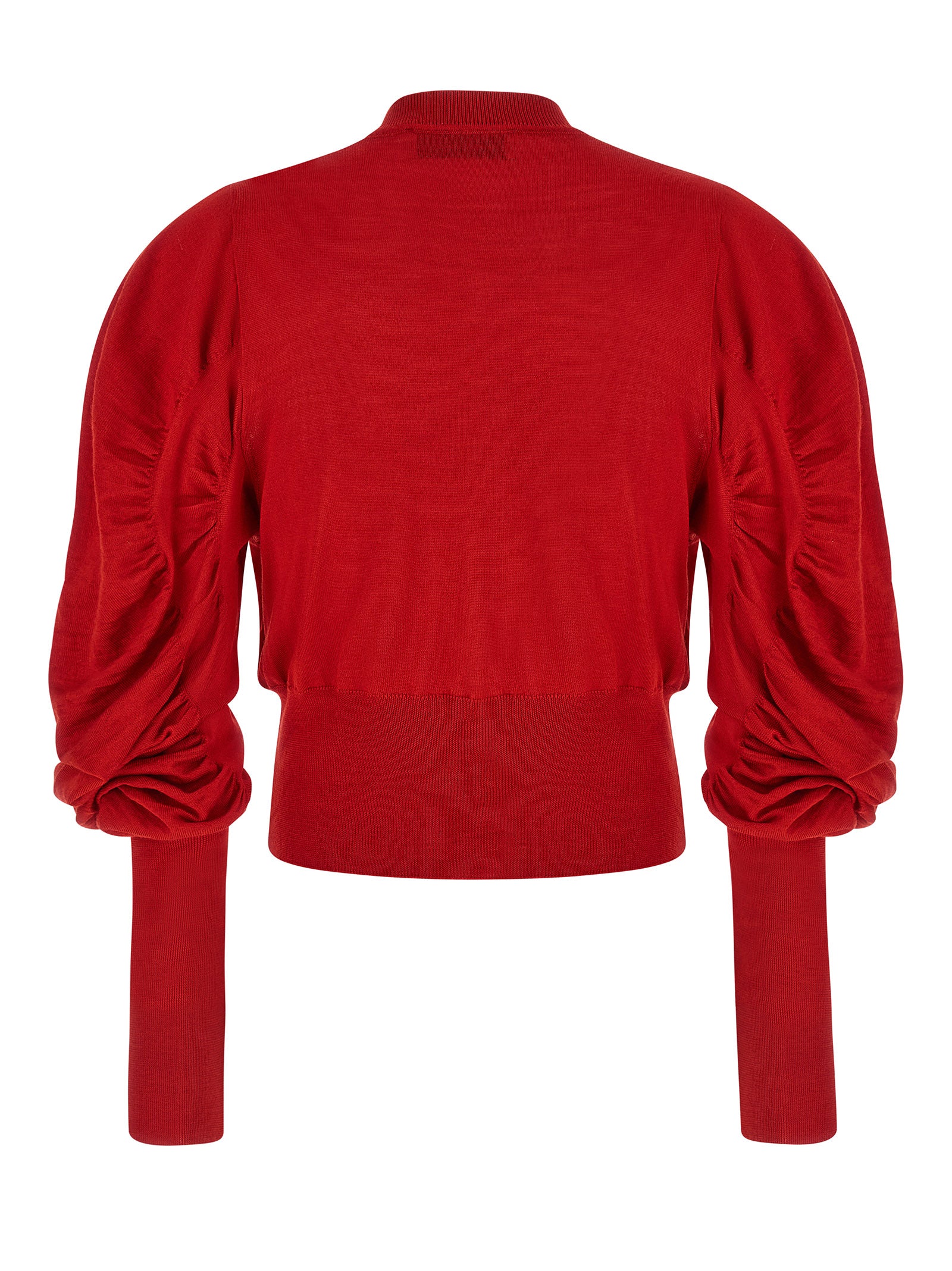 Vivienne Westwood 70% wool cardigan in red — view 2