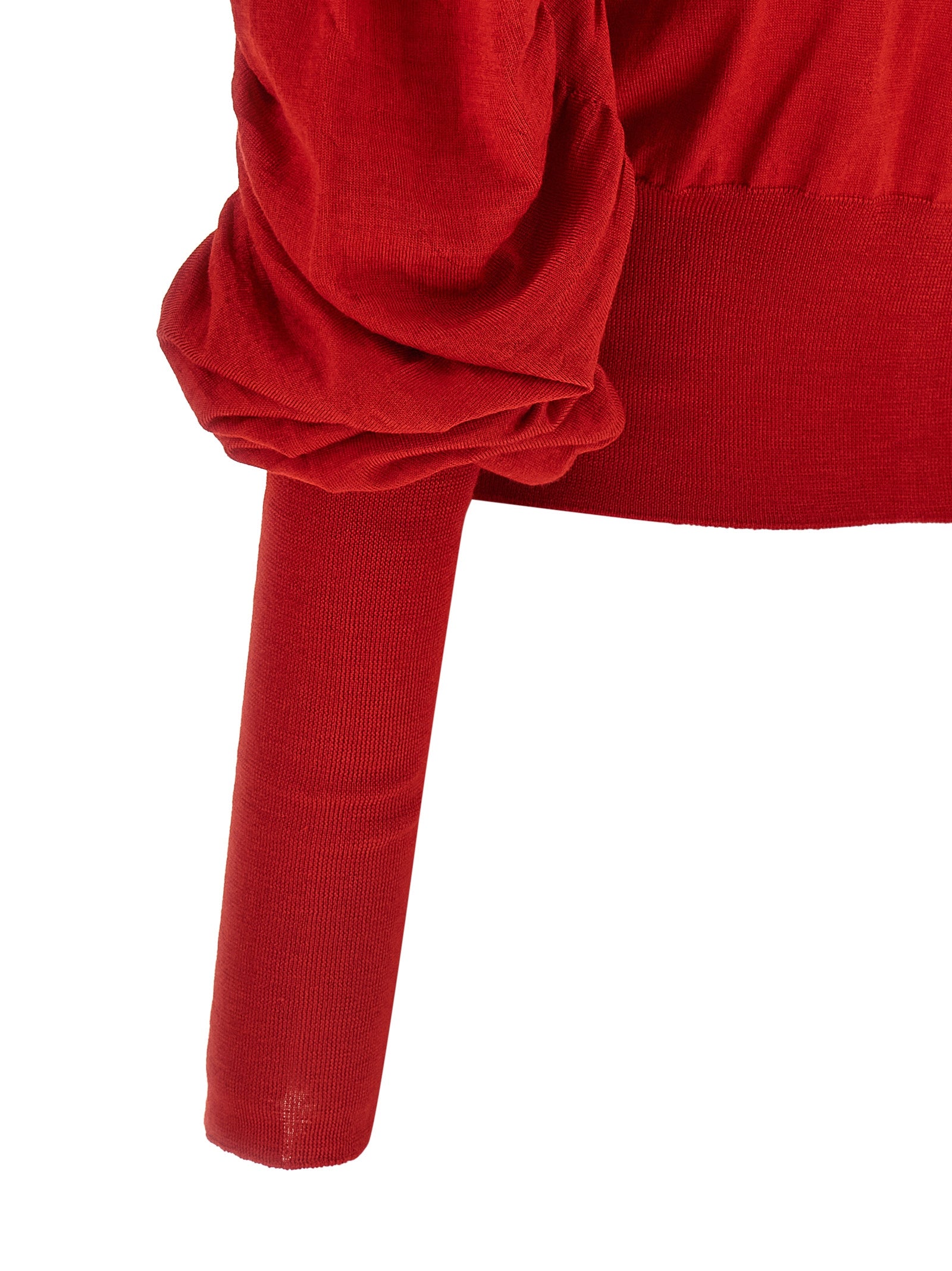 Vivienne Westwood 70% wool cardigan in red — view 4