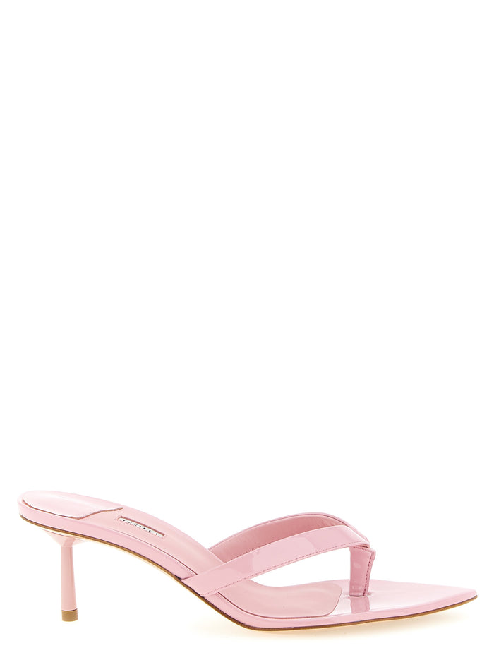 Le Silla 56% polyurethane heel sandal in pink