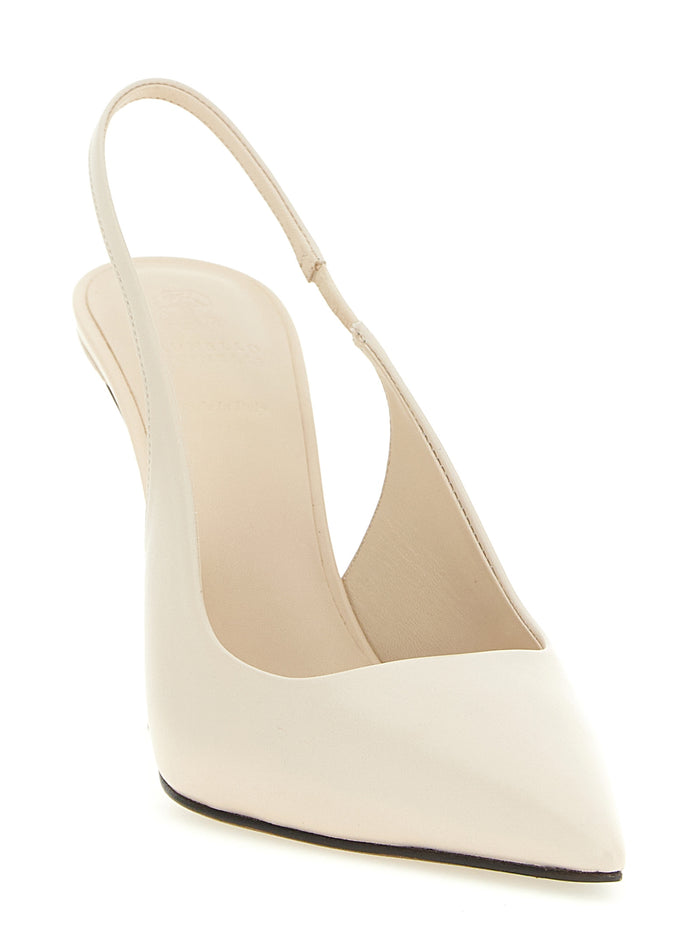 Brunello Cucinelli 100% Leather heel in white — view 2