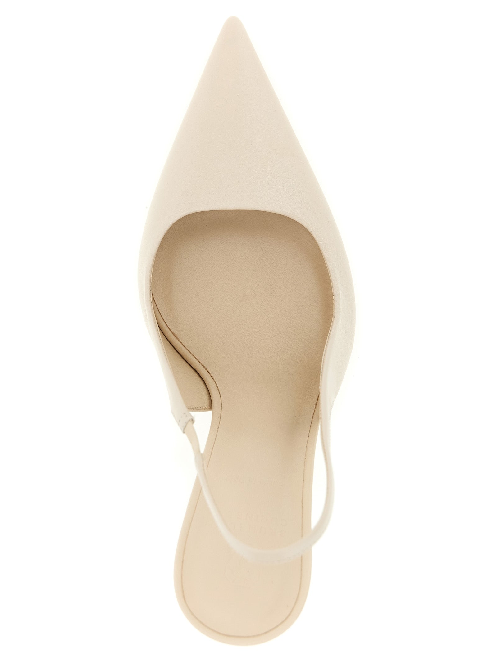 Brunello Cucinelli 100% Leather heel in white — view 4