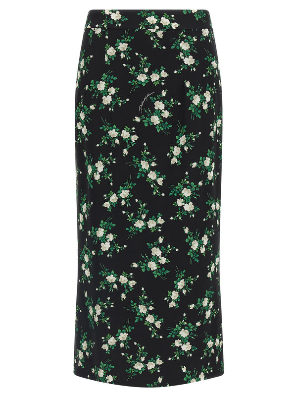 Dolce & Gabbana 98% Silk skirt in black