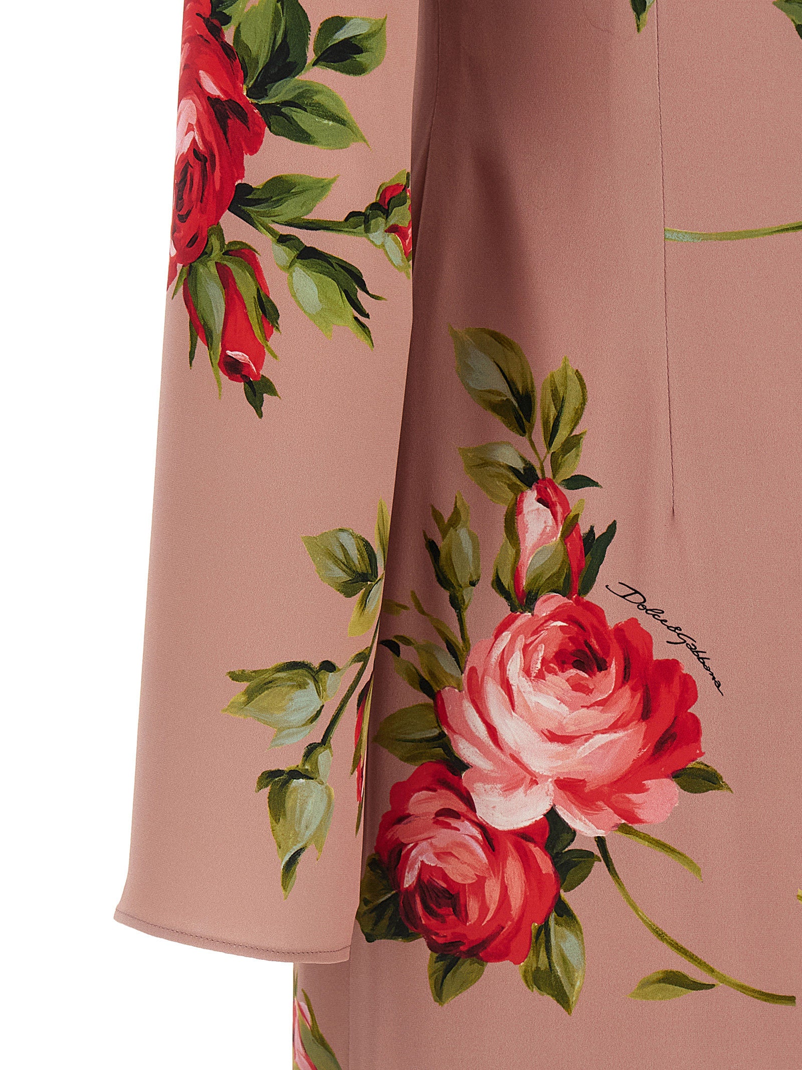 Dolce & Gabbana 89% silk dress in pink — view 4