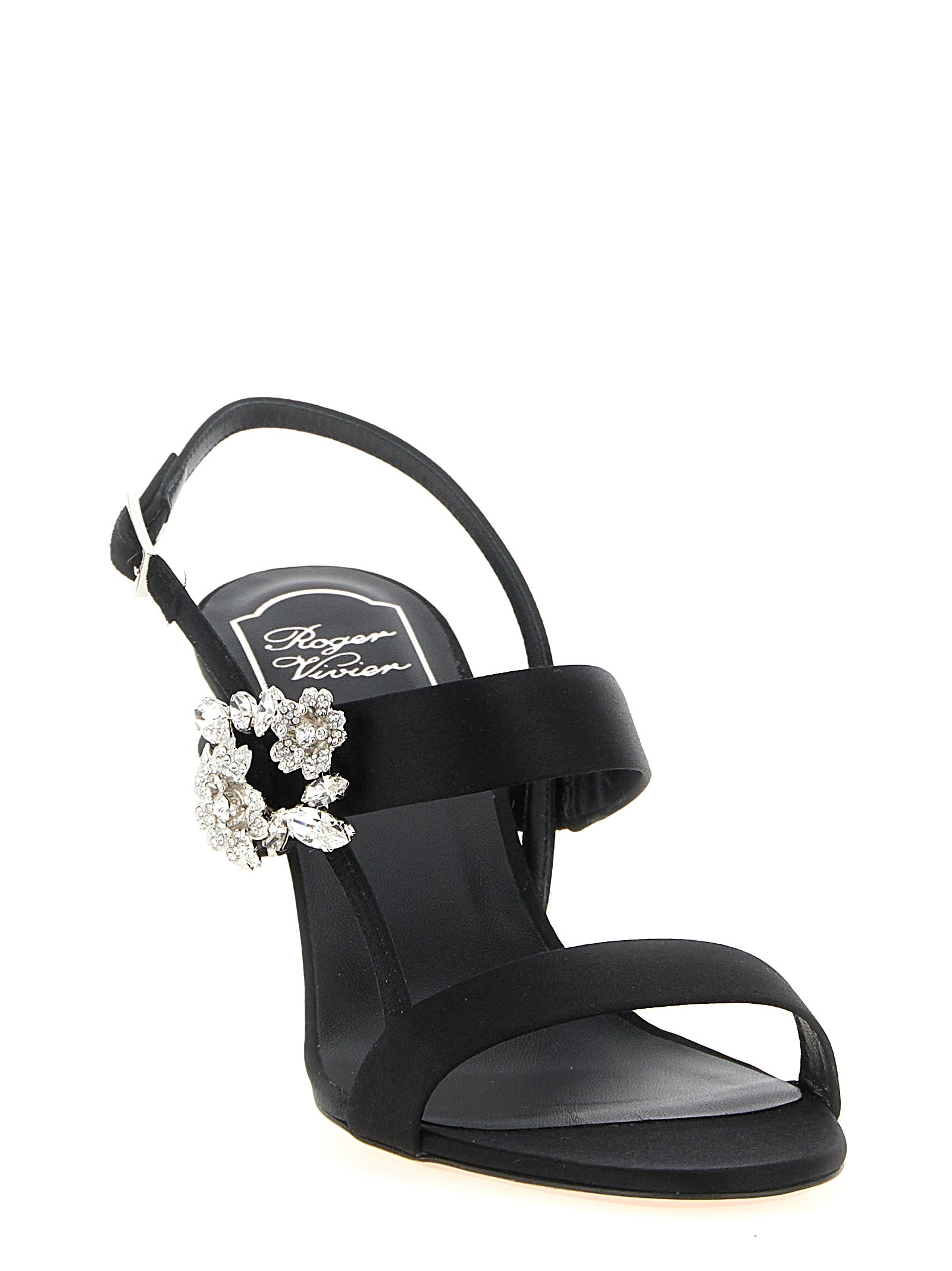 Roger Vivier 68% Viscose heel in black — view 2