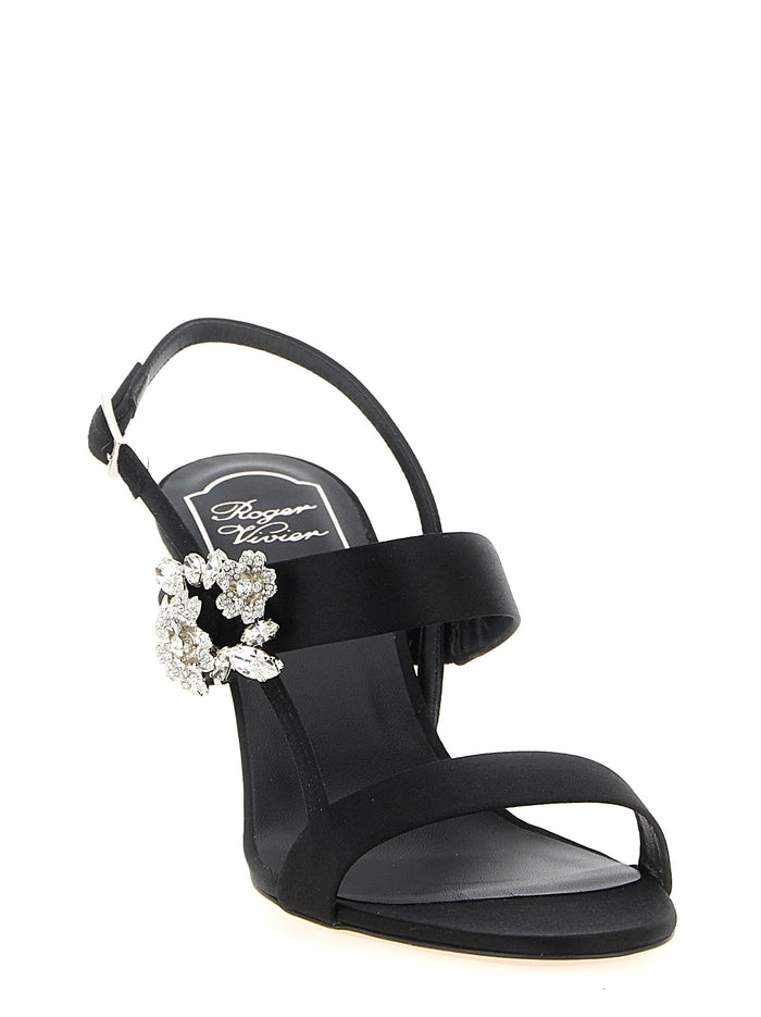 Roger Vivier 68% Viscose heel in black — view 2