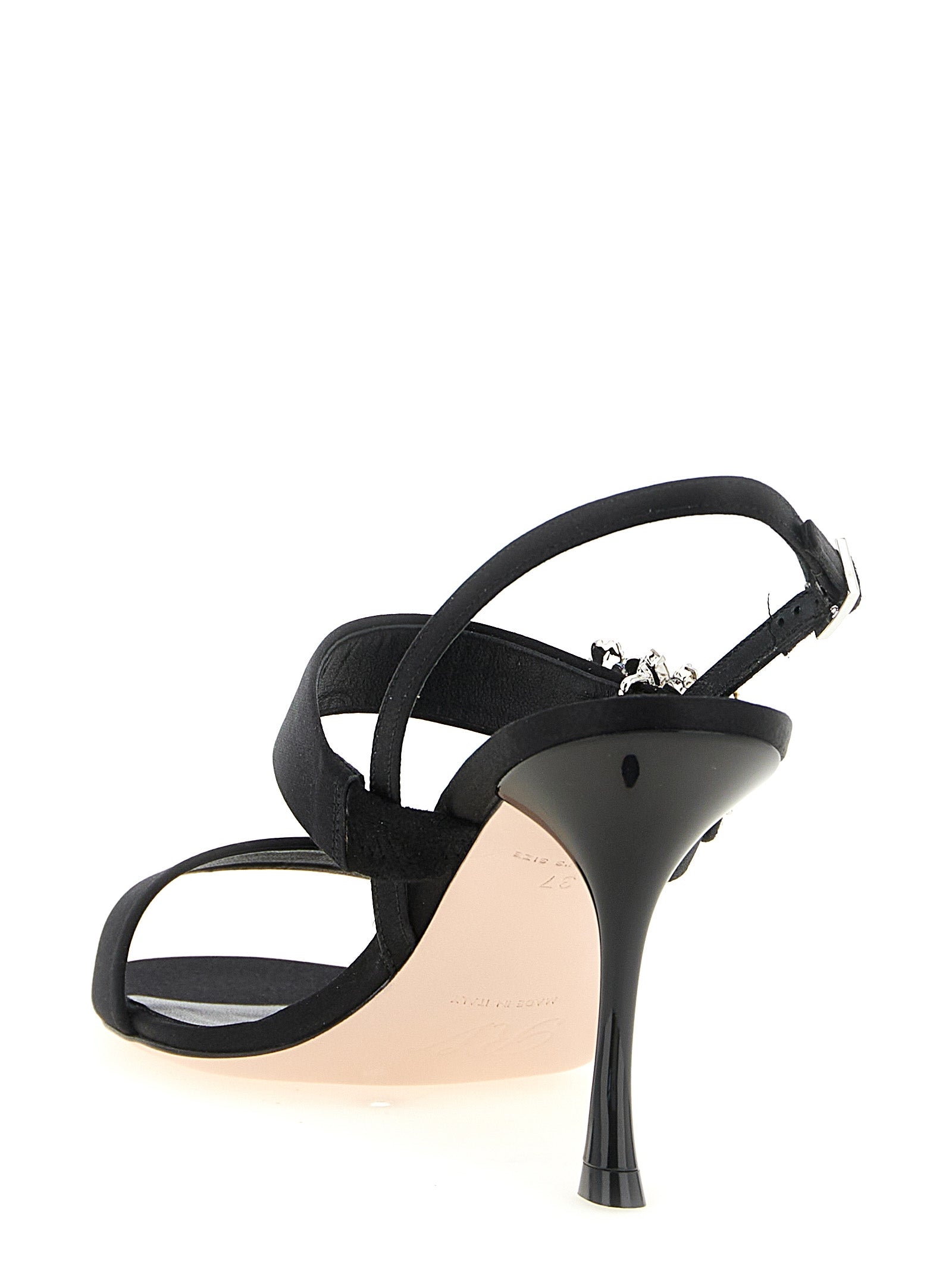 Roger Vivier 68% Viscose heel in black — view 3