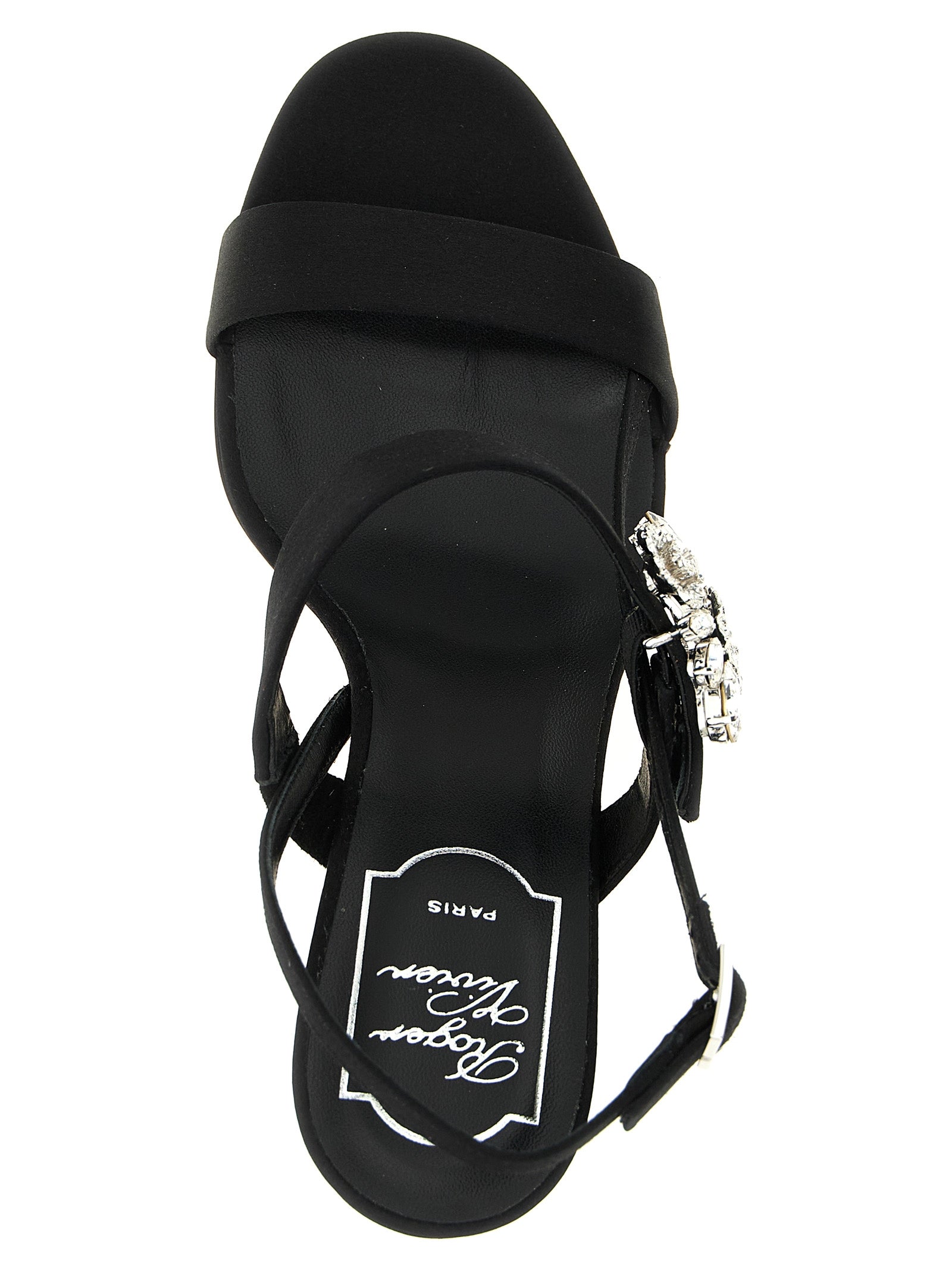 Roger Vivier 68% Viscose heel in black — view 4