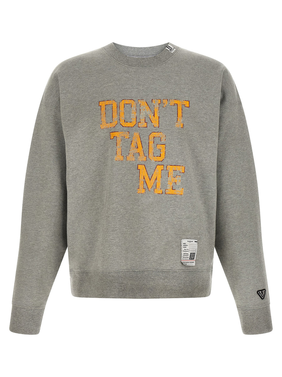 Maison Mihara Yasuhiro 100% cotton sweatshirt in gray
