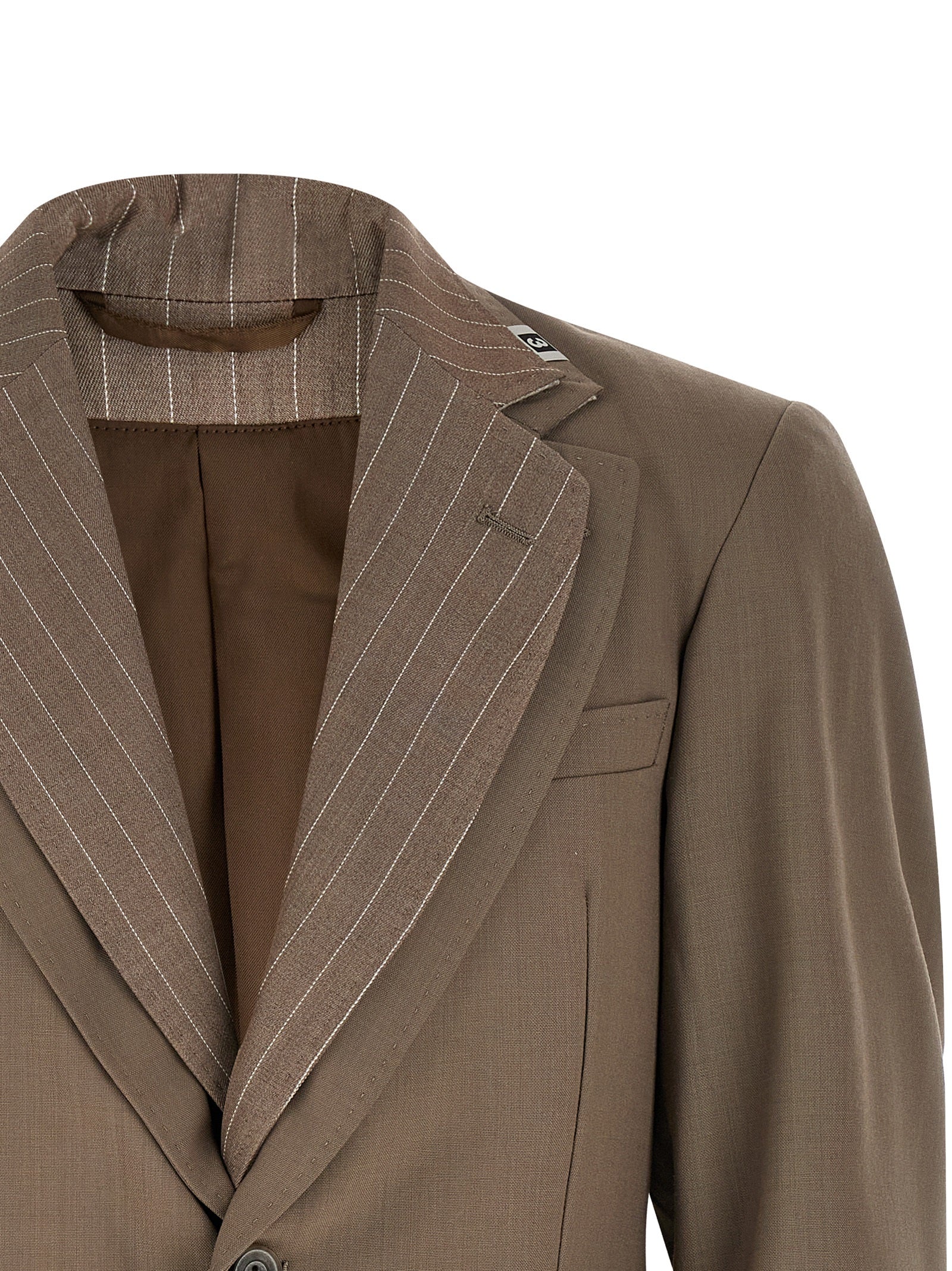 Maison Mihara Yasuhiro 100% Wool blazer in beige — view 3
