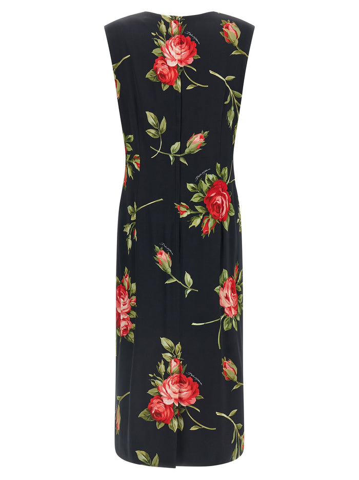 Dolce & Gabbana 96% viscose dress in black — view 2