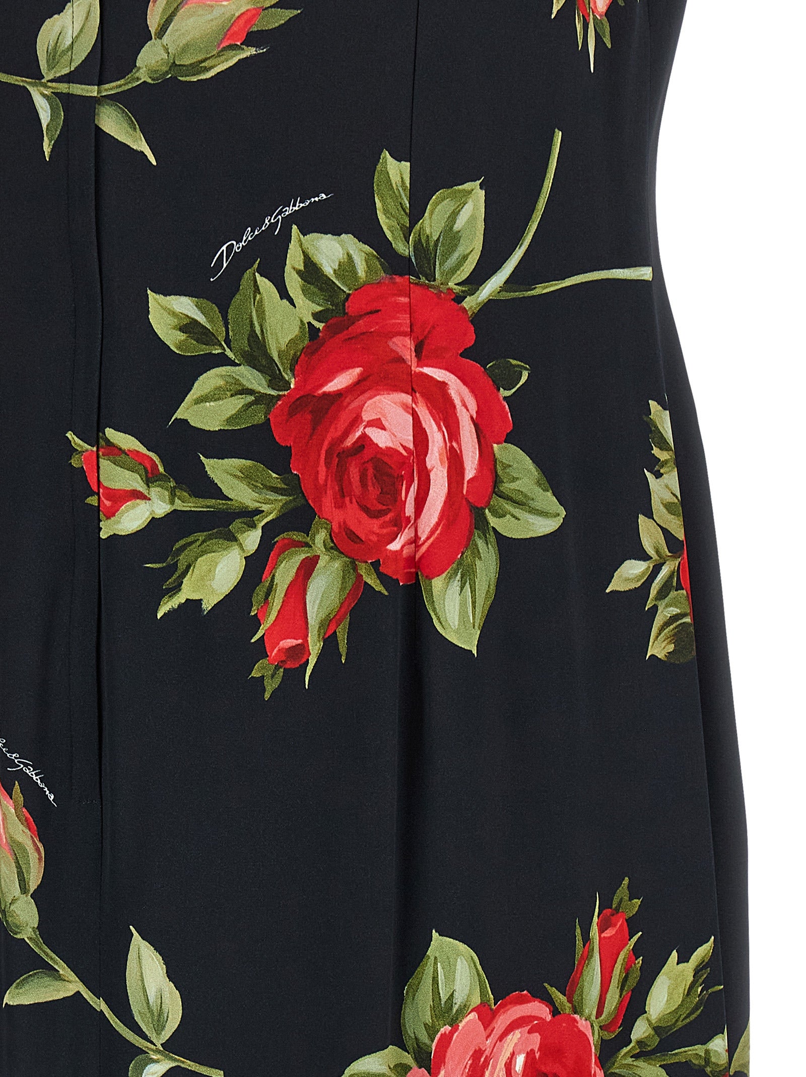 Dolce & Gabbana 96% viscose dress in black — view 4