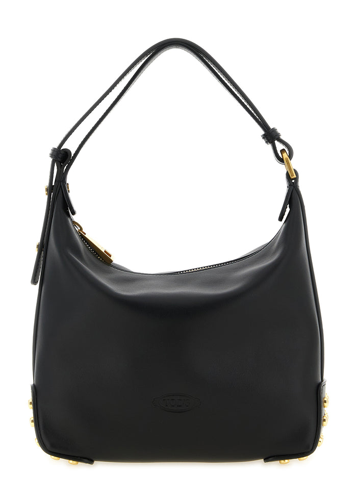 Tod's 100% Calfskin Leather shoulder bag in black