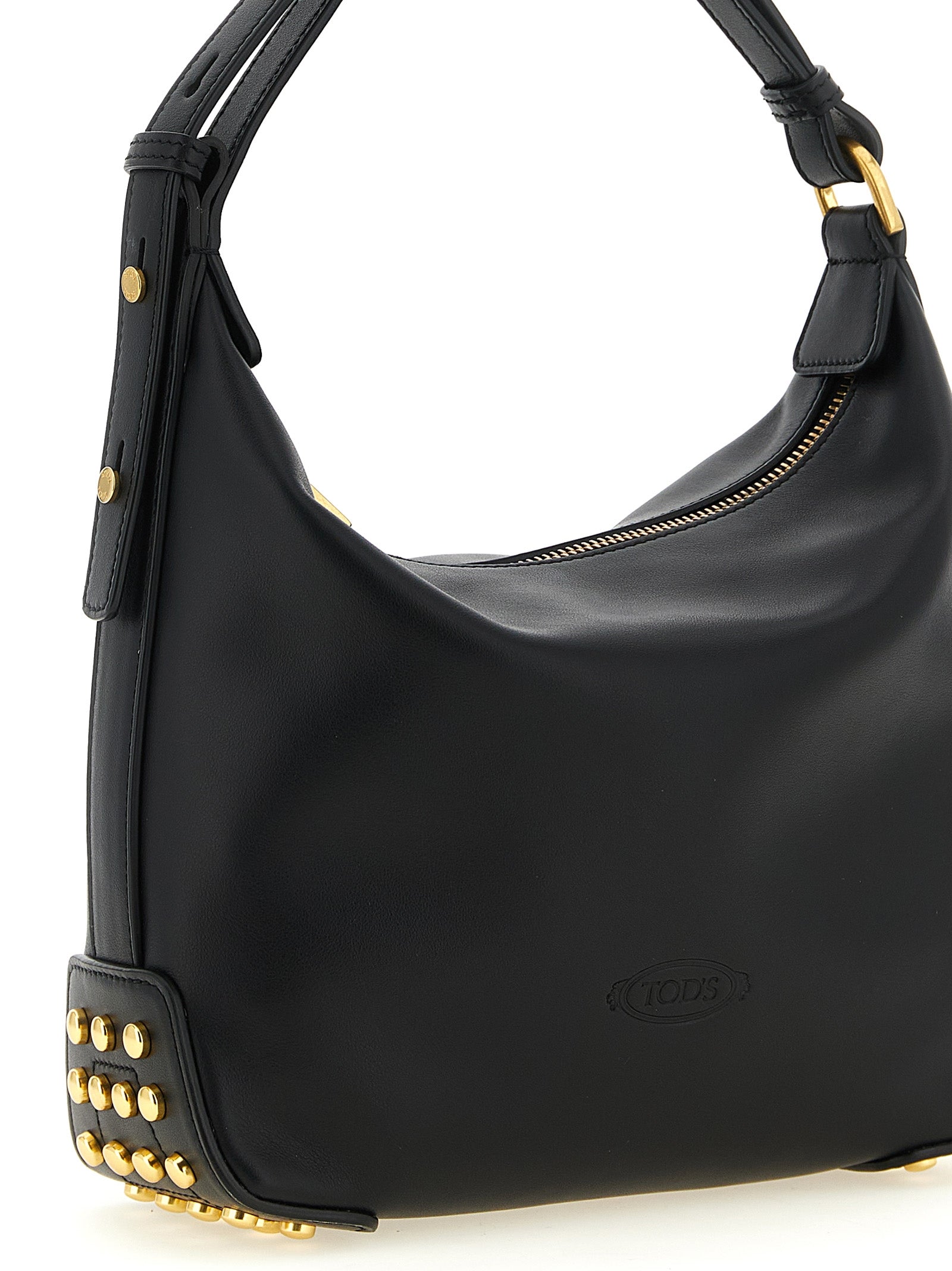 Tod's 100% Calfskin Leather shoulder bag in black — view 3