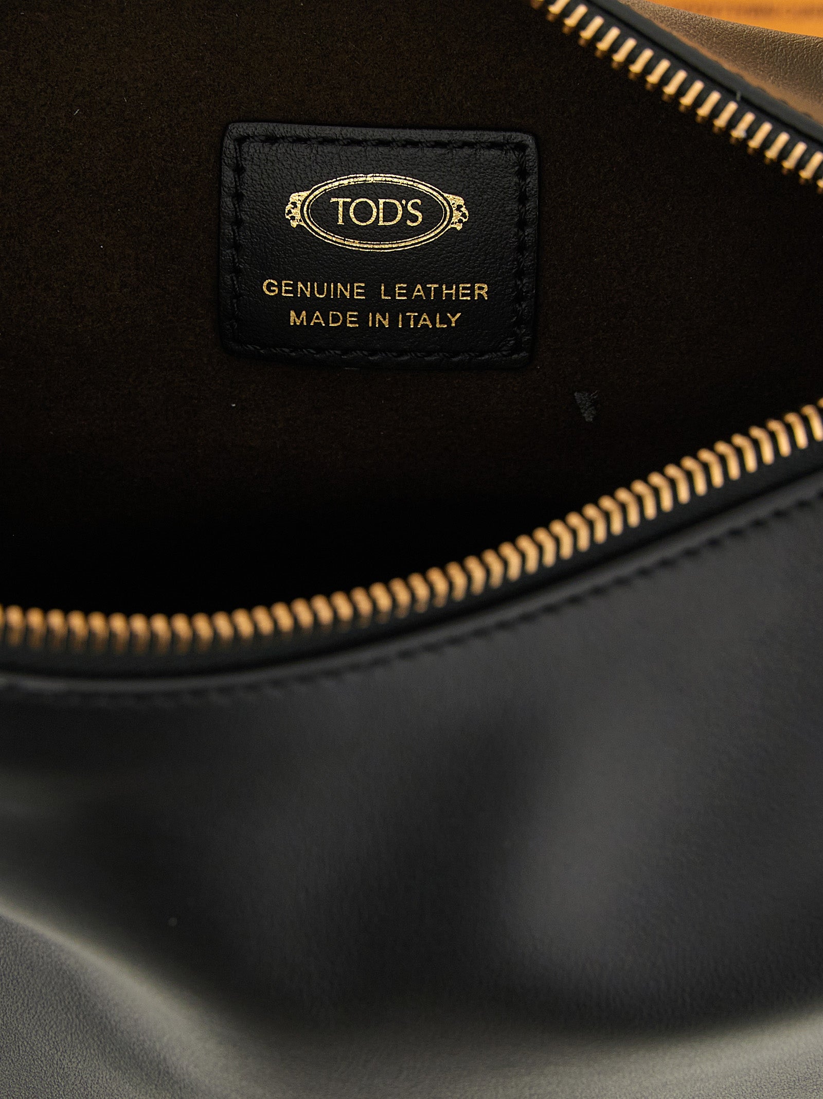 Tod's 100% Calfskin Leather shoulder bag in black — view 4