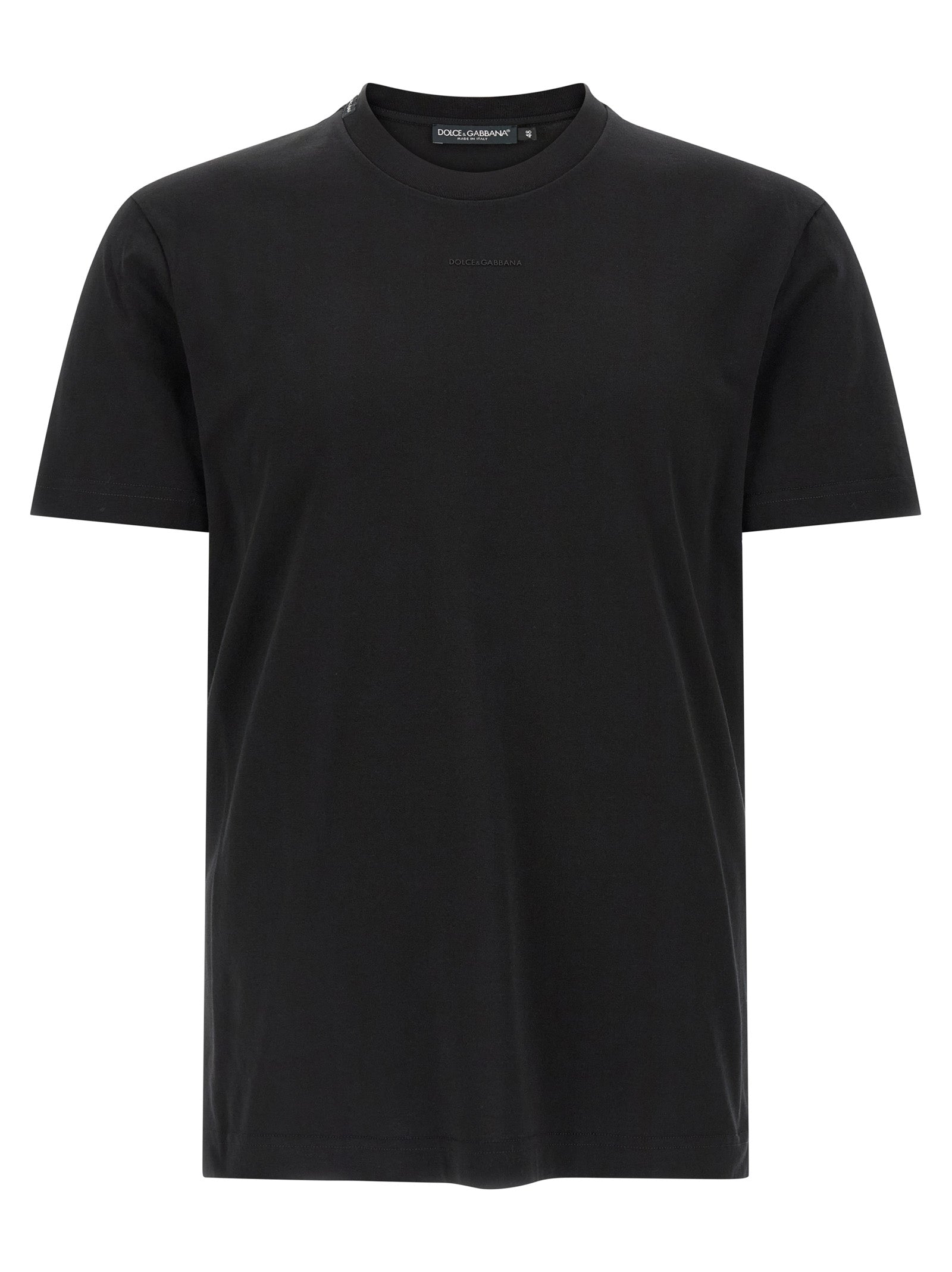 Dolce & Gabbana 100% cotton t-shirt in black