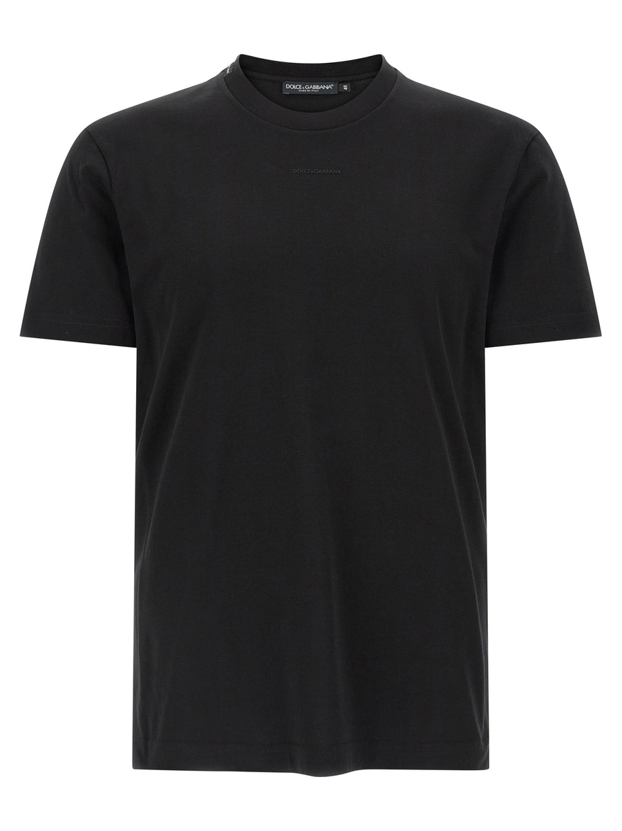 Dolce & Gabbana 100% cotton t-shirt in black