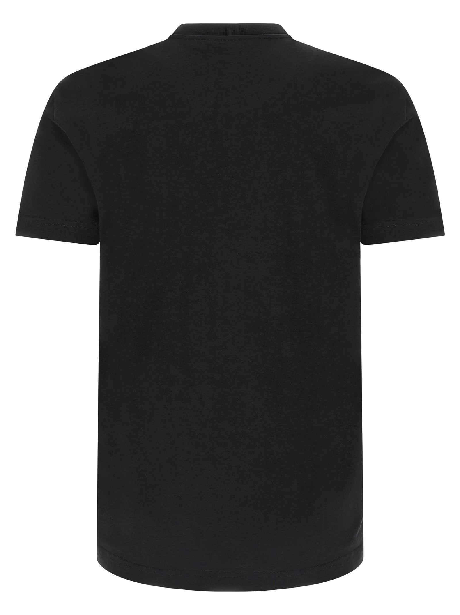 Dolce & Gabbana 100% cotton t-shirt in black — view 2