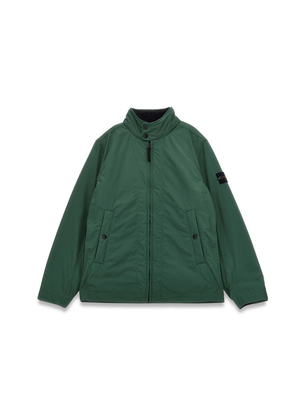 Jacket With Detachable Liner Green Polyester