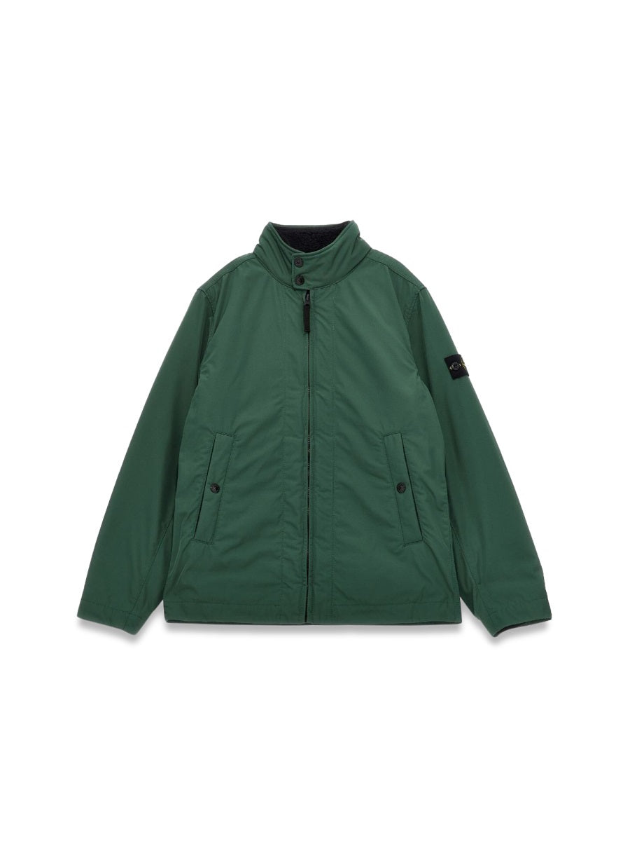 Jacket With Detachable Liner Green Polyester