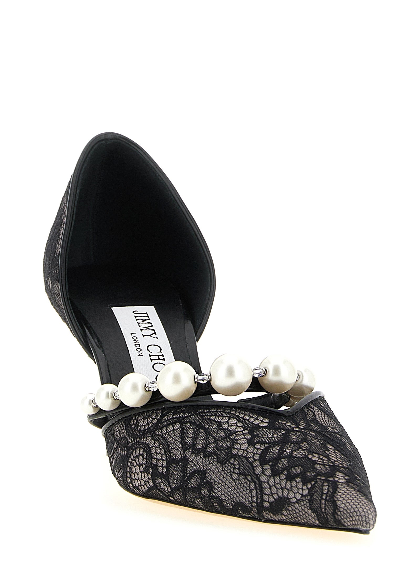 Jimmy Choo 73% Fabric pump in black — view 2