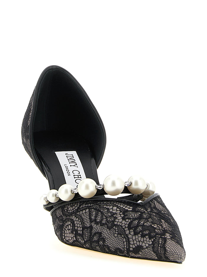 Jimmy Choo 73% Fabric pump in black — view 2