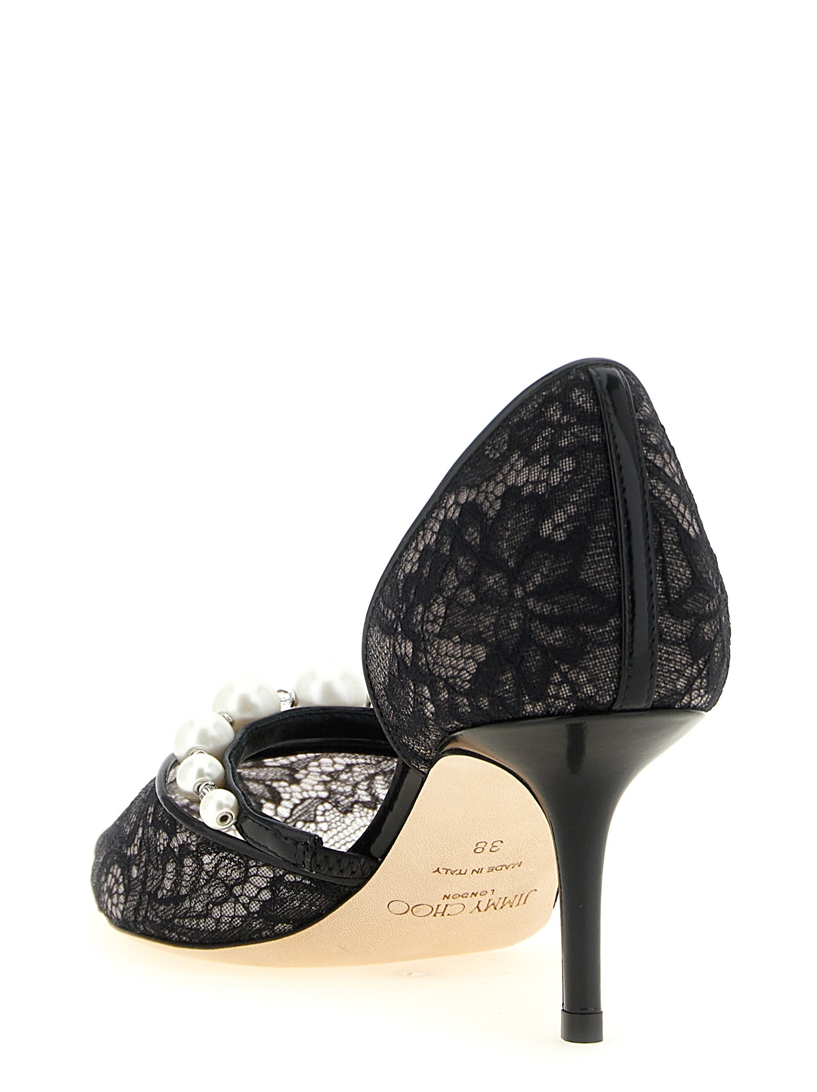 Jimmy Choo 73% Fabric pump in black — view 3