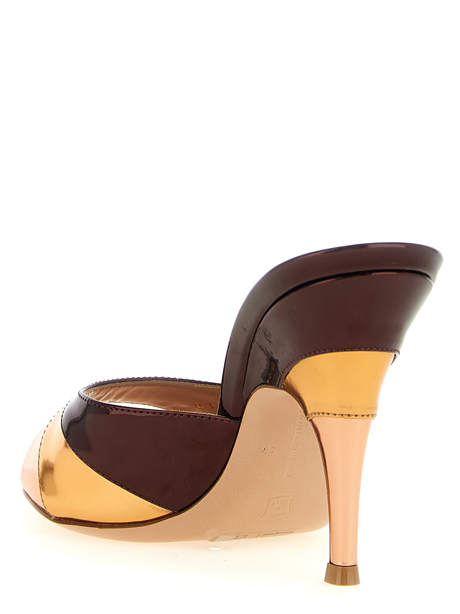 Gianvito Rossi 100% calfskin leather (Bos Taurus) mule in multicolor — view 3