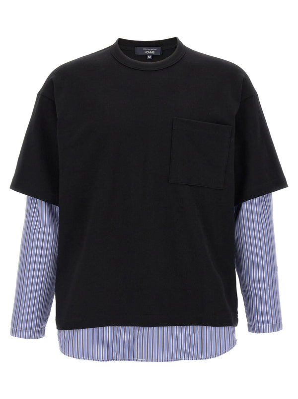 Comme des Garçons 100% cotton t-shirt in black