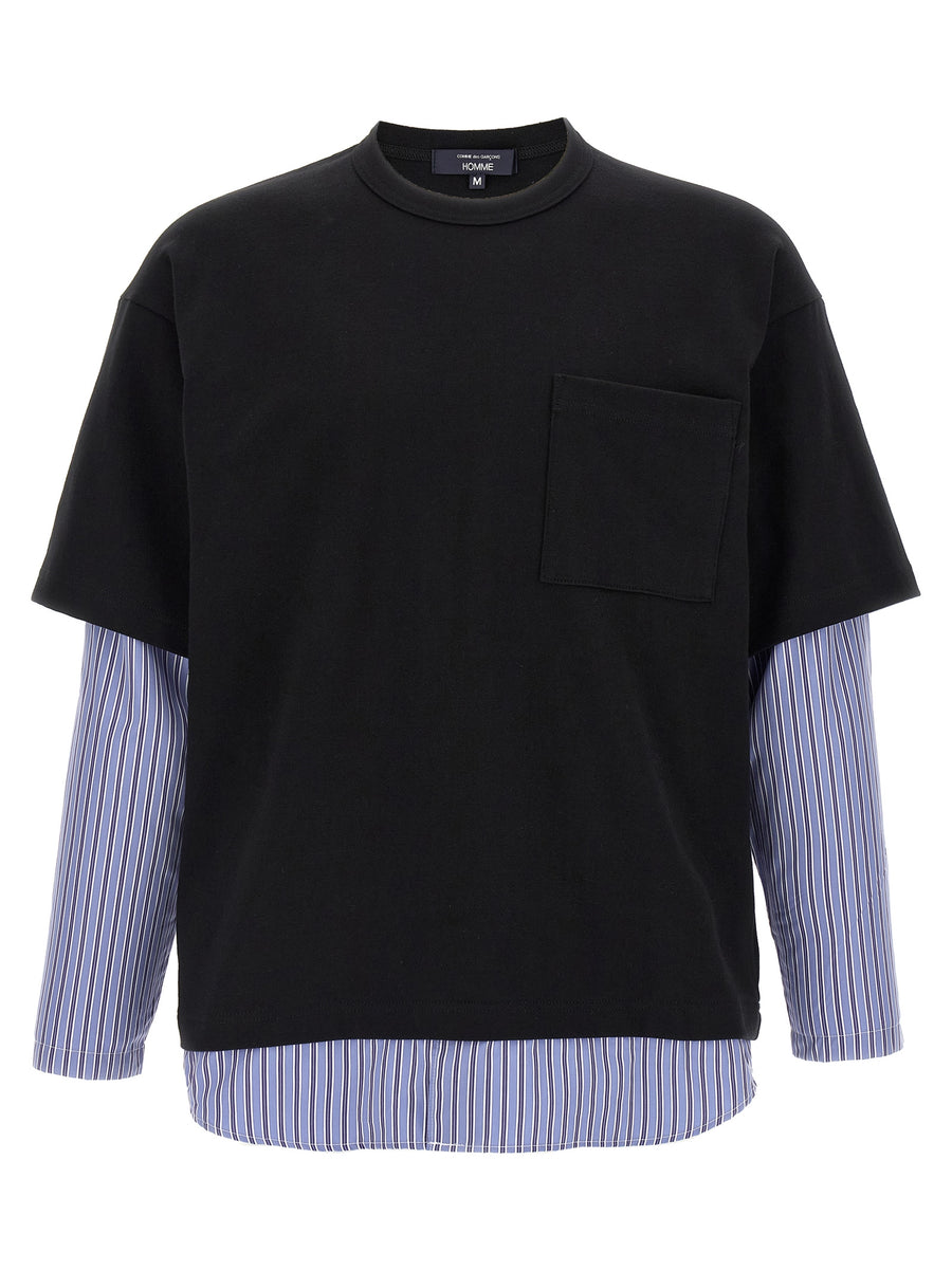 Comme des Garçons 100% cotton t-shirt in black