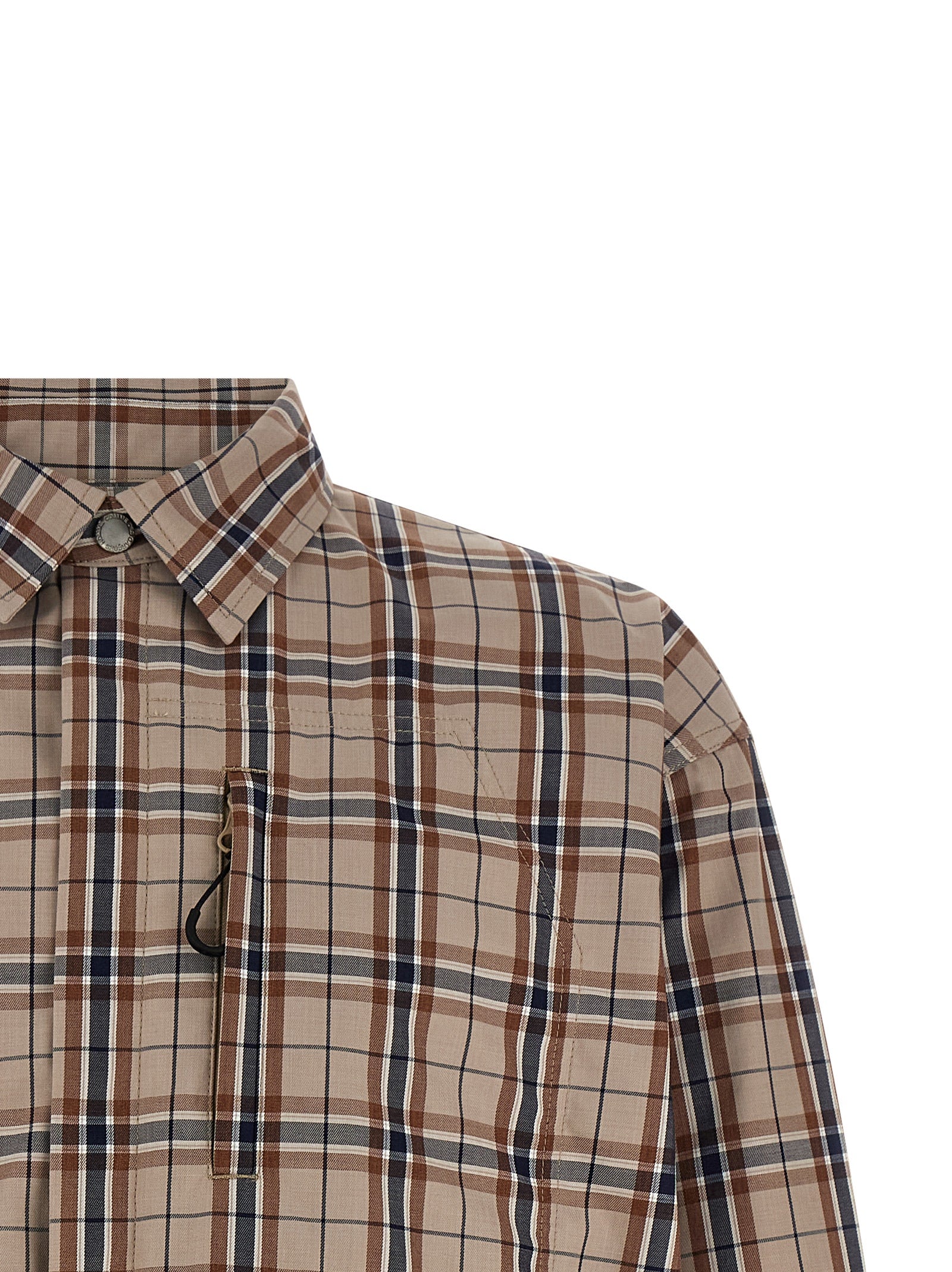 Comme des Garçons 50% Cotton overshirt in beige — view 3