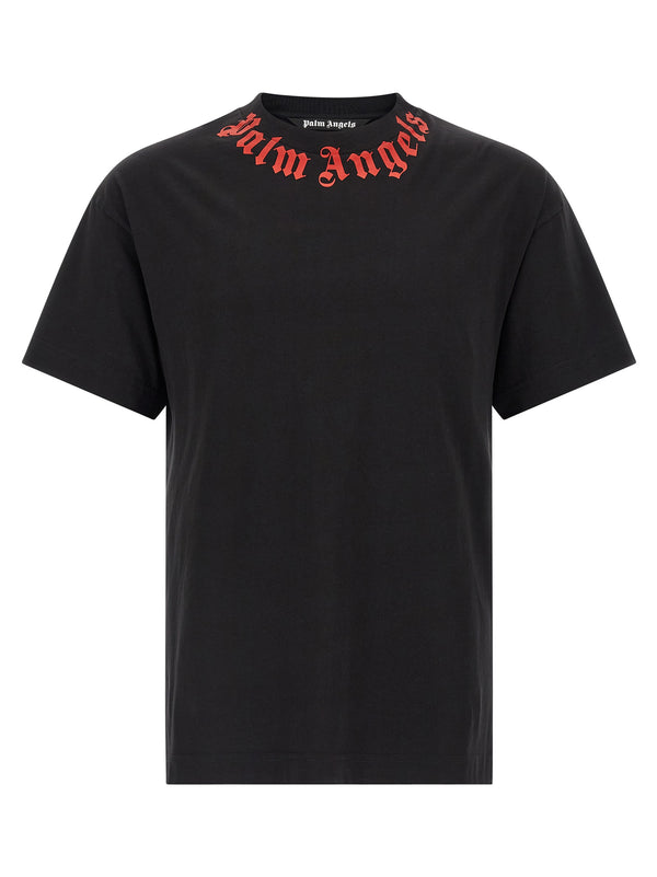 Palm Angels 100% cotton t-shirt in black