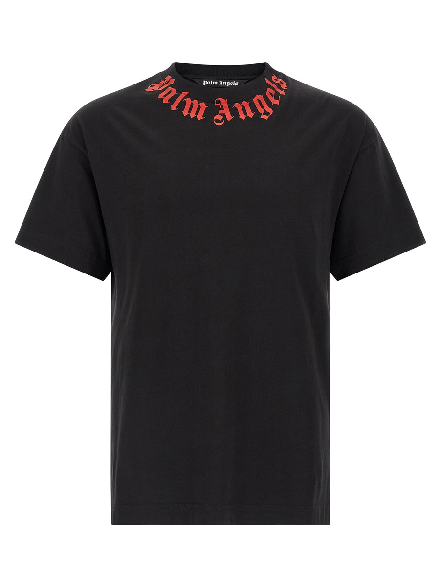 Palm Angels 100% cotton t-shirt in black