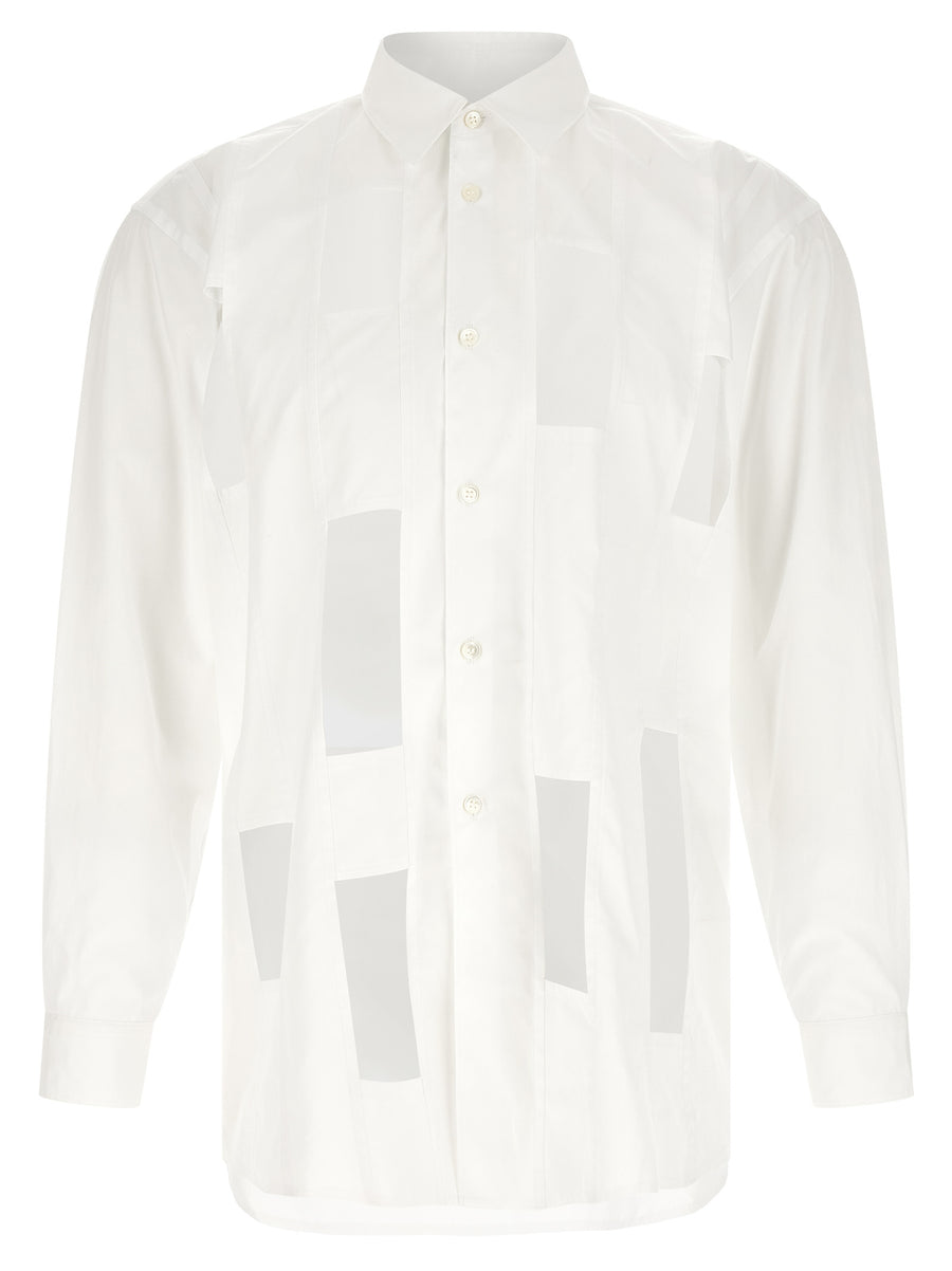 Comme des Garçons 100% cotton shirt in white