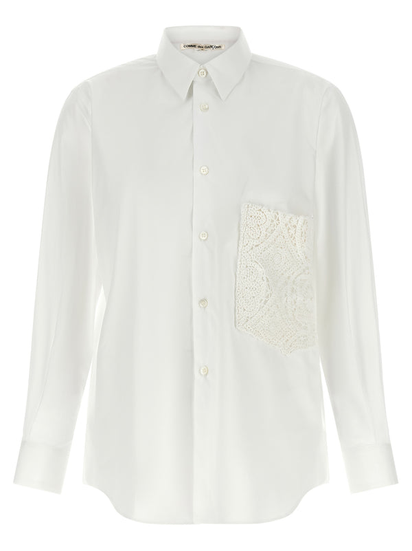 Comme des Garçons 100% Cotton shirt in white