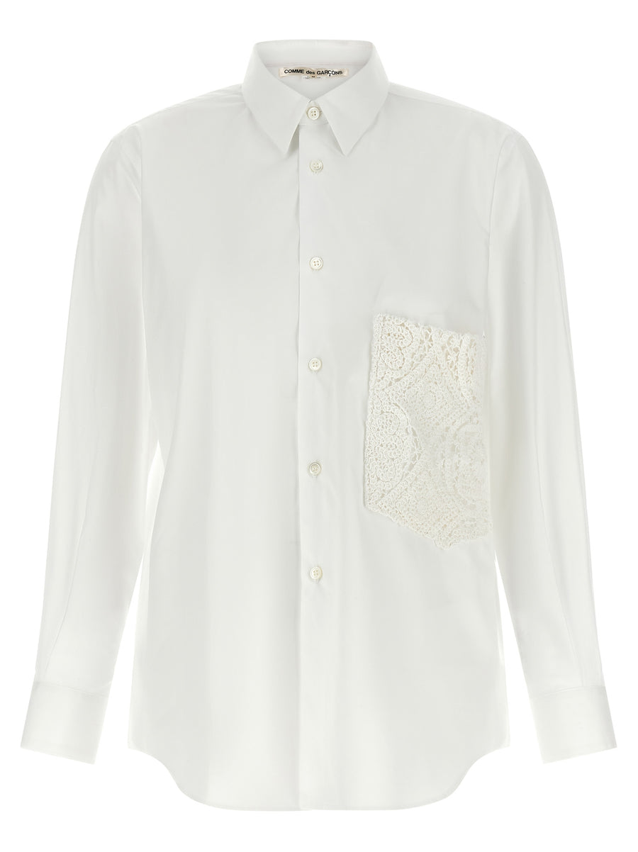 Comme des Garçons 100% Cotton shirt in white